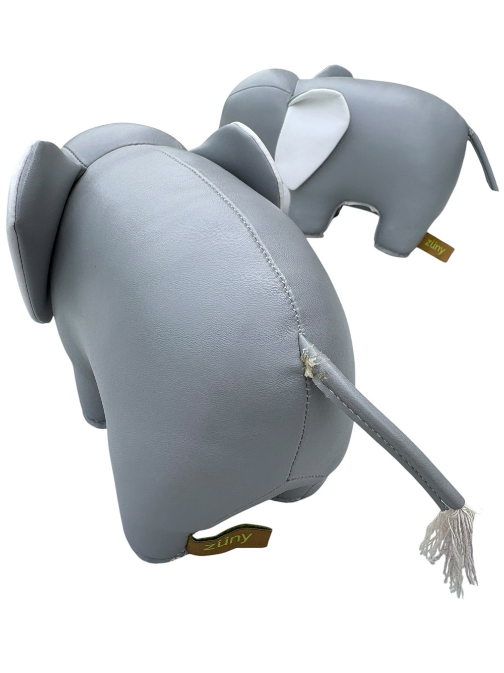 ZUNY Classic Series Gray Elephant Bookends Paperweights Decor 2 Elephants - Picture 3 of 13